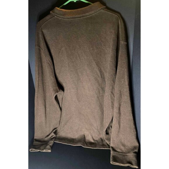 Polo Ralph Lauren Sweater Mens 2XL Brown 1/4 Zip Pullover Pony Logo Casual Golf - Picture 3 of 7